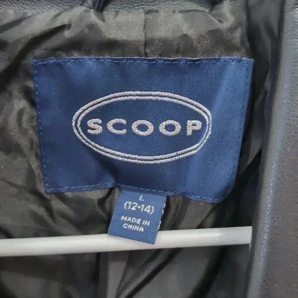 Scoop Women's Faux Leather Moto Jacket - Picture 3 of 11
